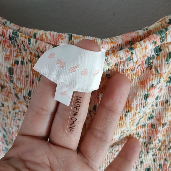 Entro Women's Size Small Tiered Maxi Dress Floral Stretch Puff Sleeve Lined Long - Picture 9 of 15